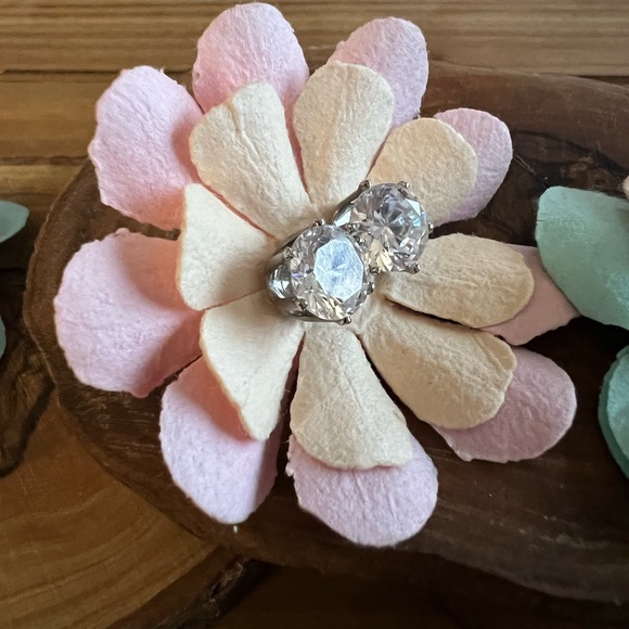 Cubic zirconium with Sterling silver posts - Picture 2 of 3